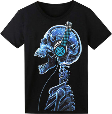 Sound Activated LED T-Shirt - Light Up Equalizer Design for Parties and Events