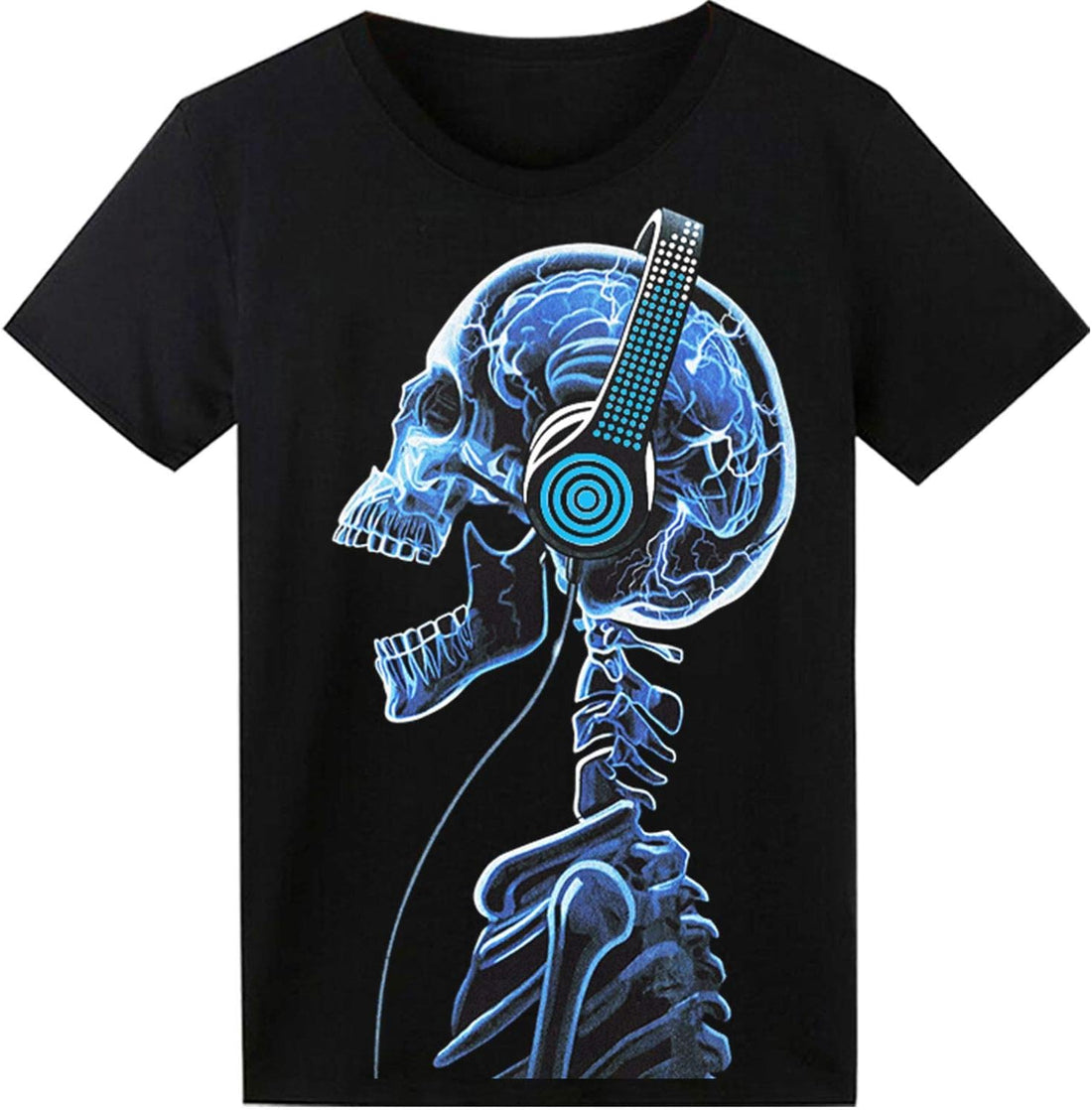 Sound Activated LED T-Shirt - Light Up Equalizer Design for Parties and Events